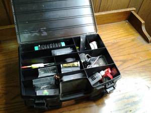 lot 272 image: Fenwick Tackle Box with all the Fishing Accessories 