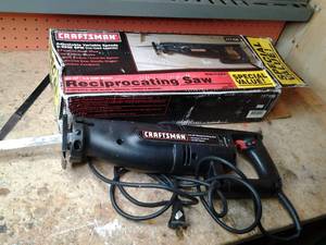 lot 292 image: Vintage Electric Craftsman Reciprocating Saw 