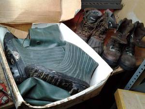 lot 301 image: All the Mens Boots Rocky Insulated, Wolverine, Hodgman Wadewell, Etc. 