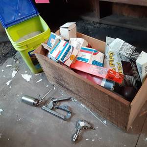 lot 197 image: All of the Automotive Accessories Filters, Grease Gun, and More 