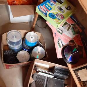 lot 316 image: All the DVD-R Disks and Cases, Labeler, Greeting Card Kit 