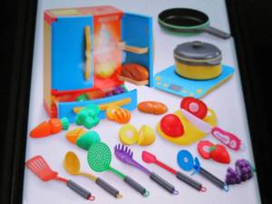 lot 1 image: joyin refrigerator and toy food set...