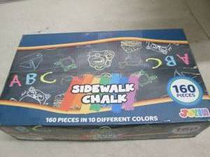 lot 14 image: sidewalk chalk 160 pcs ...