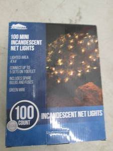 lot 21 image: 100 mini incandescent net lights po...