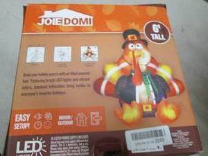 lot 38 image: gobbles the turkey 6 ft hoilday inf...