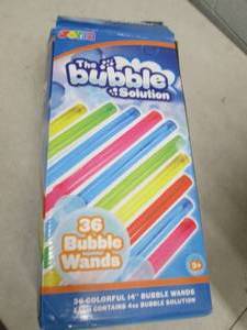 lot 43 image: the bubble solution 36 bubble wands...