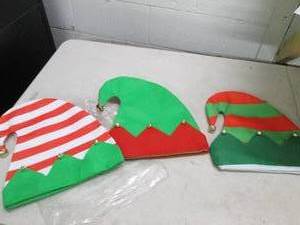 lot 60 image: joyin 3pc christmas elf felt colorf...