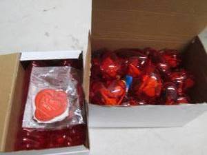 lot 75 image: box of valentine hearts and a box o...