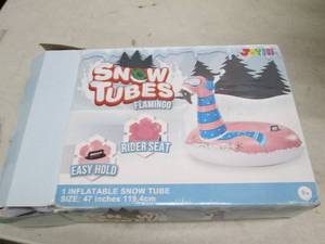 lot 95 image: snow tubes flamingo size 47 inches ...