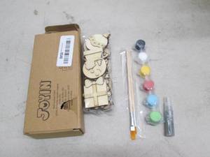 lot 99 image: christmas wooden paintable magnets ...