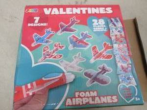 lot 136 image: foam air planes valentines 28 plane...