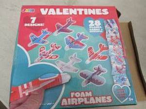 lot 137 image: foam air planes valentines 28 plane...