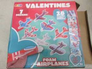 lot 138 image: foam air planes valentines 28 plane...
