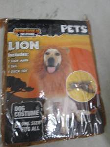 lot 140 image: spooktacular creations lion dog cos...