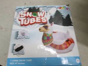 lot 155 image: snow tubes llama snow tube open box...