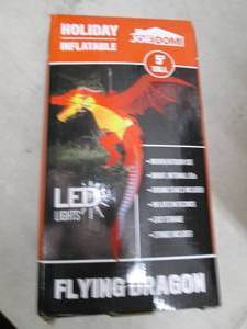lot 178 image: holiday 5 foot tall flying dragon w...