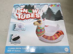 lot 203 image: snow tubes 1 llama snow tube 47 inc...