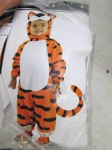 lot 208 image: baby tiger costume size small open ...