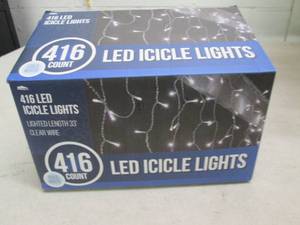 lot 219 image: 416 led light icicle lights tested ...