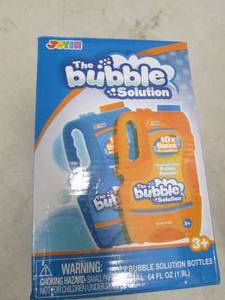 lot 230 image: 2 bubble solution bottles total of ...