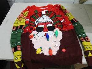 lot 238 image: christmas lighted sweater large ope...
