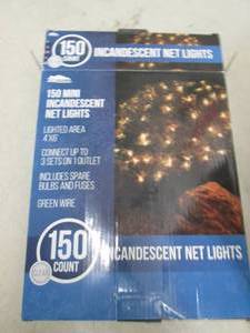 lot 248 image: incandescent net lights tested and ...