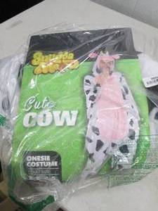 lot 258 image: snugga me cute cow onesie costume a...