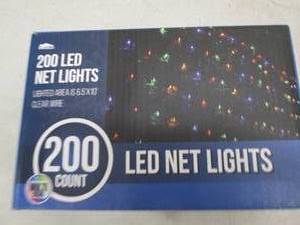 lot 269 image: 200 led net lights multi color powe...