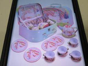 lot 295 image: joyin 15pc tin teapot toy set open ...