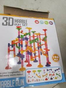 lot 296 image: 3d marble run set open box ...