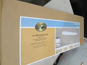 lot 319 image: hampton bay 4ft LED ceiling light w...