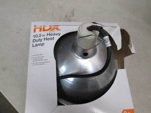 lot 371 image: hdx 10.5 inch heavy duty heat lamp ...