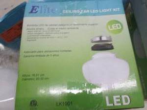 lot 378 image: elite ceiling fan led light kit ope...