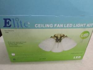 lot 380 image: elite ceiling fan led light kit ope...