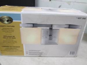 lot 411 image: hampton bay vanity fixture open box...