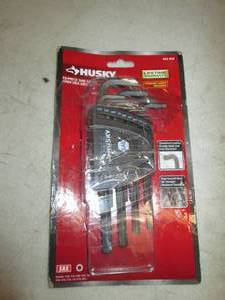 lot 454 image: huysky 11 pc sae long arm hex key s...