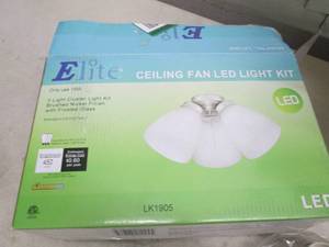 lot 458 image: elite ceiling fan led light kit ope...