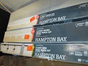 lot 468 image: 3 hampton bay light track kits open...