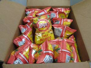 lot 479 image: case of lays chilie mango flavored ...