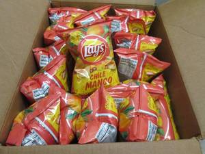 lot 481 image: case of lays chilie mango flavored ...