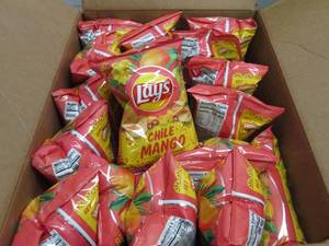 lot 482 image: case of lays chilie mango flavored ...