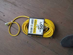 lot 34 image: 50 ft yellow extension cord...