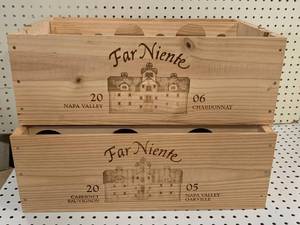 lot 57 image: 2 Far Niete Wood Wine Boxes