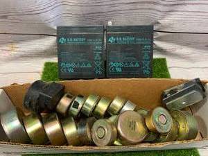 lot 72 image: Two Batteries & Large Lot of Magnets