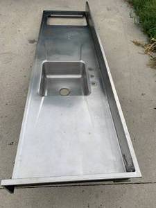 lot 77 image: Stainless Steel Sink 26 x 8