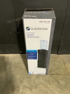lot 14 image: Glacier Bay Matte Black Top Load Water Dispenser. See Pictures