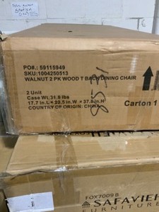 lot 64 image: Pallet of Assorted Brands & Styles of Dining Chairs. Various Kinds & Conditions. See Pictures