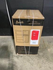 lot 20 image: Avanti 3.0 cu. ft. Retro 2 Door Mini Fridge in Red with Freezer. See Pictures