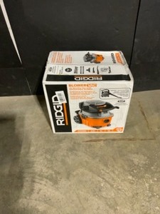 lot 24 image: RIDGID 4 Gallon 6.0-Peak HP WetDry Shop Vacuum with Detachable Blower, Fine Dust Filter, Hose and Accessories. See Pictures