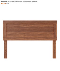lot 36 image: Rookside Leah Southern Oak TwinTwin XL Classic Wood Headboard. See Pictures